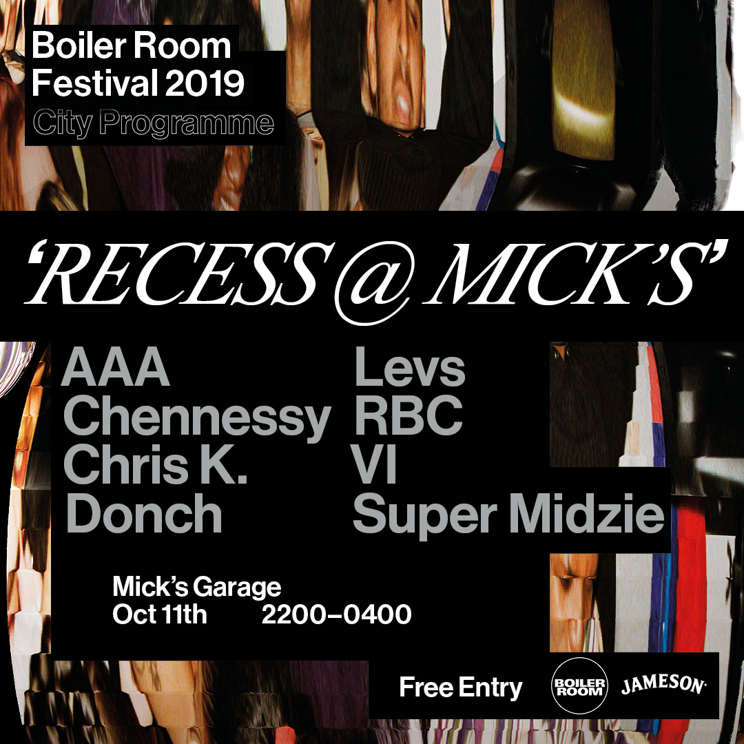 Flyer for event Boiler Room Festival: RECESS.