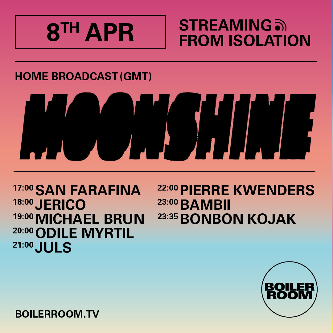 Flyer for event Streaming From Isolation with Moonshine.