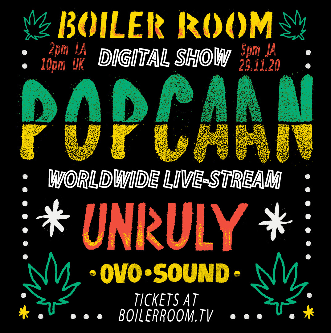 Flyer for event Popcaan & Friends: FIXTAPE Live.