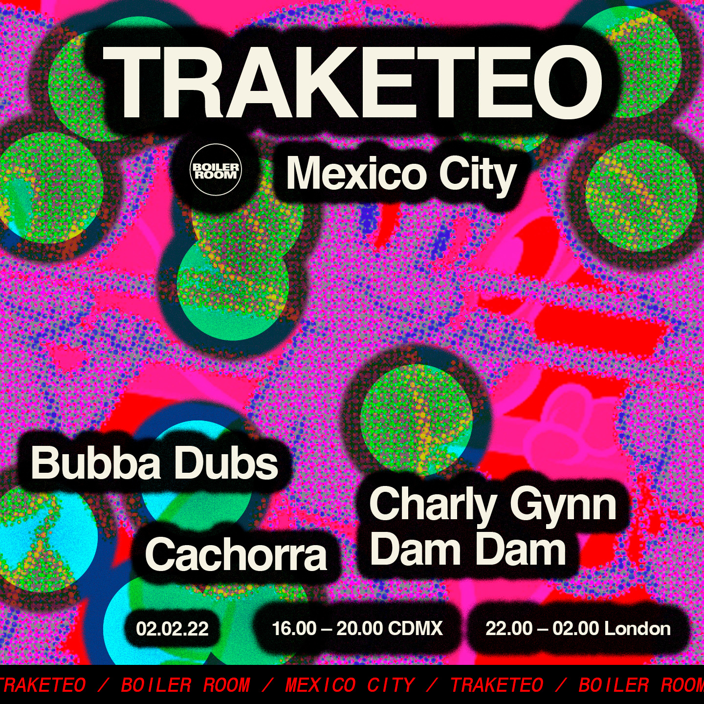 Flyer for event CDMX: Traketeo.