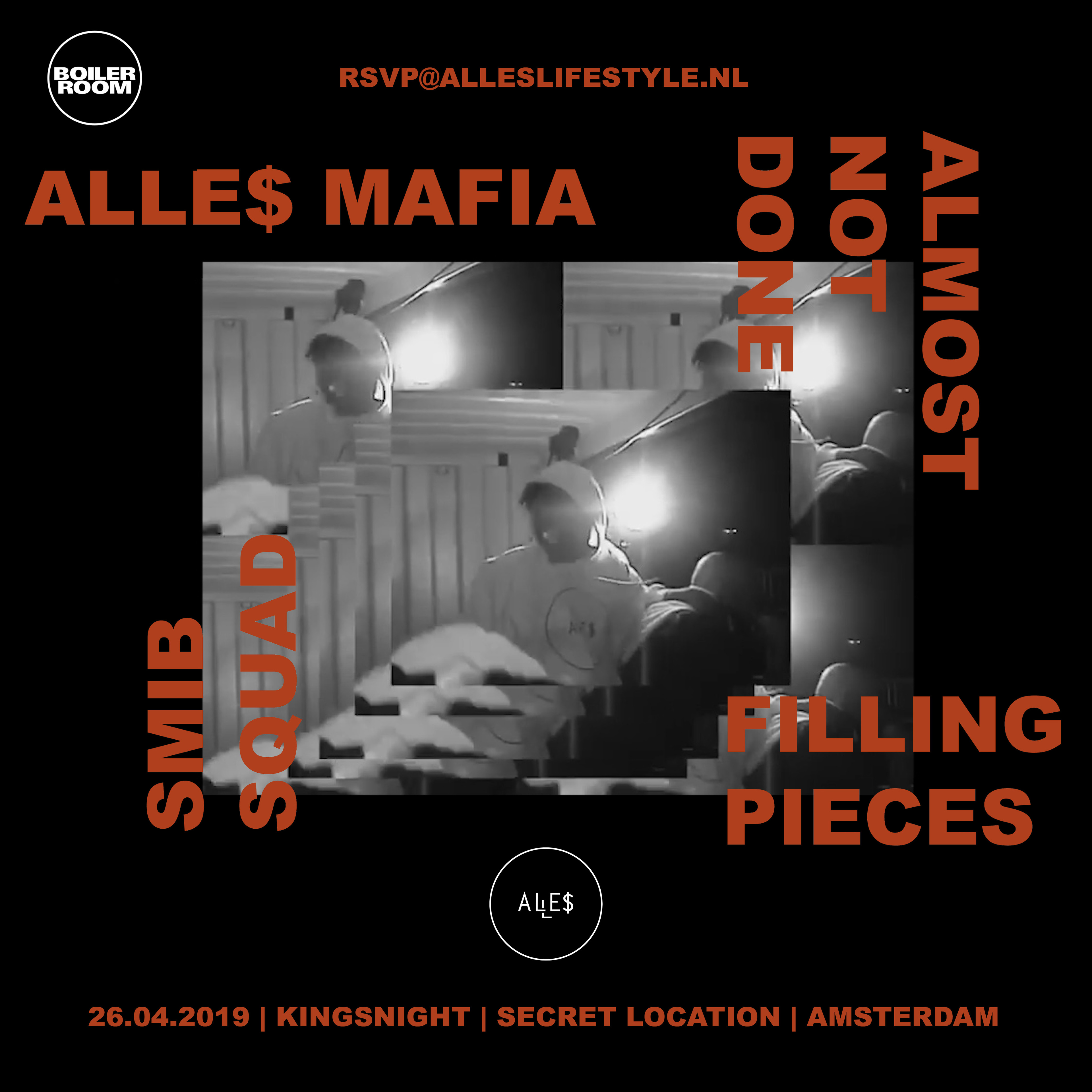 Flyer for event Amsterdam: ALLE$ X Boiler Room.