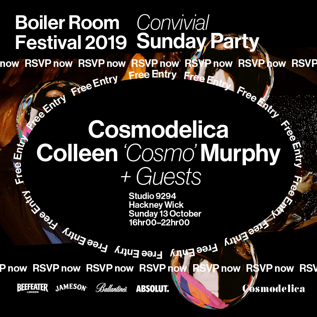 Flyer for event Boiler Room Festival 2019: Convivial Sunday Party.