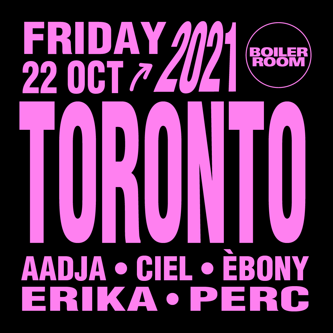 Flyer for event Boiler Room: Toronto.