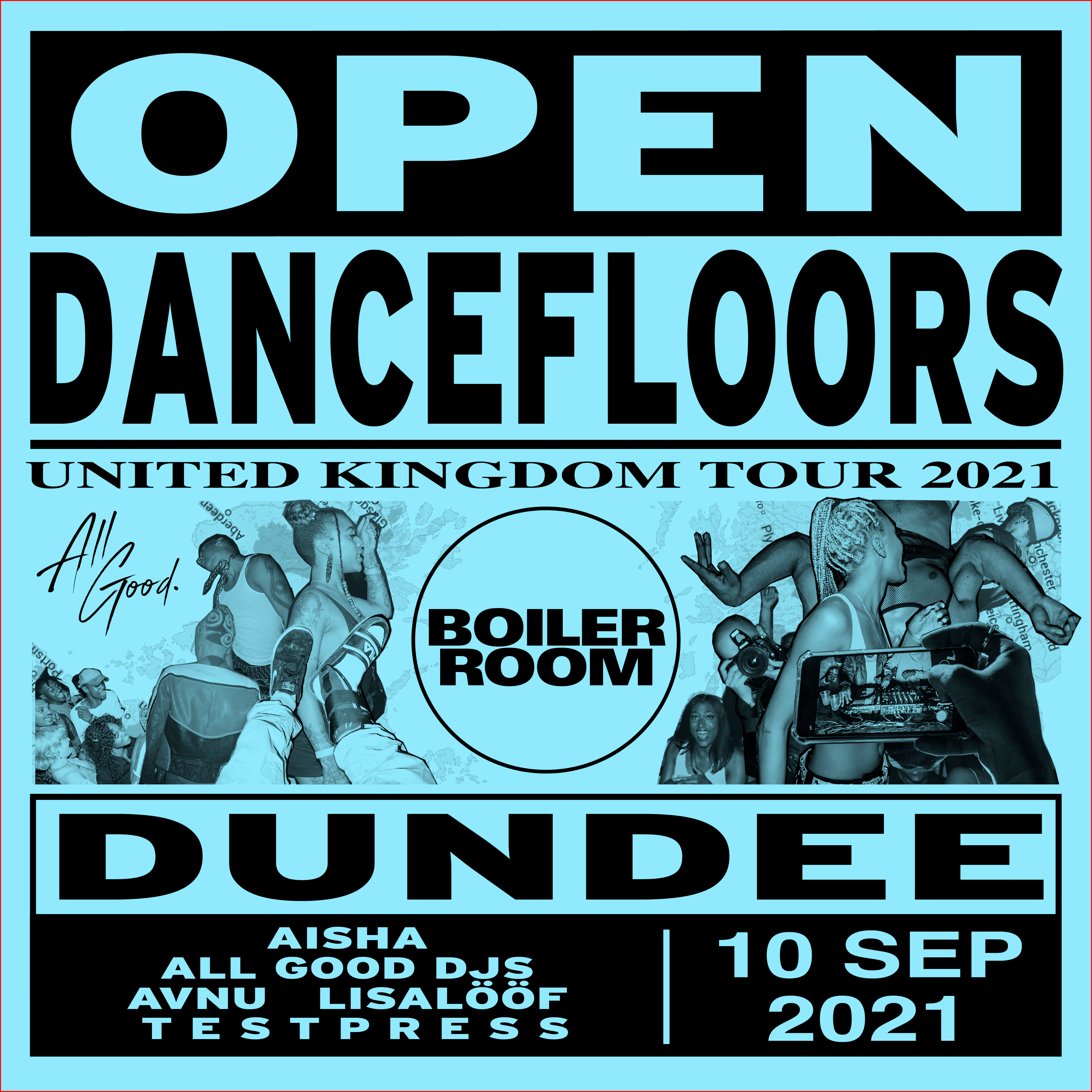 Flyer for event Open Dancefloors | Dundee.