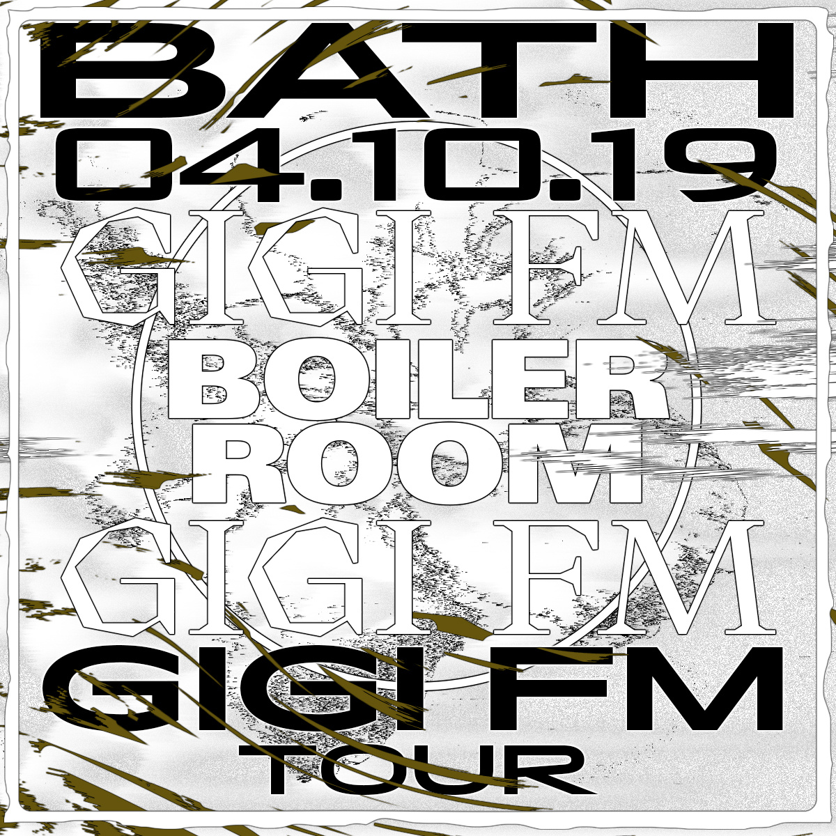 Flyer for event Gigi FM Bath.