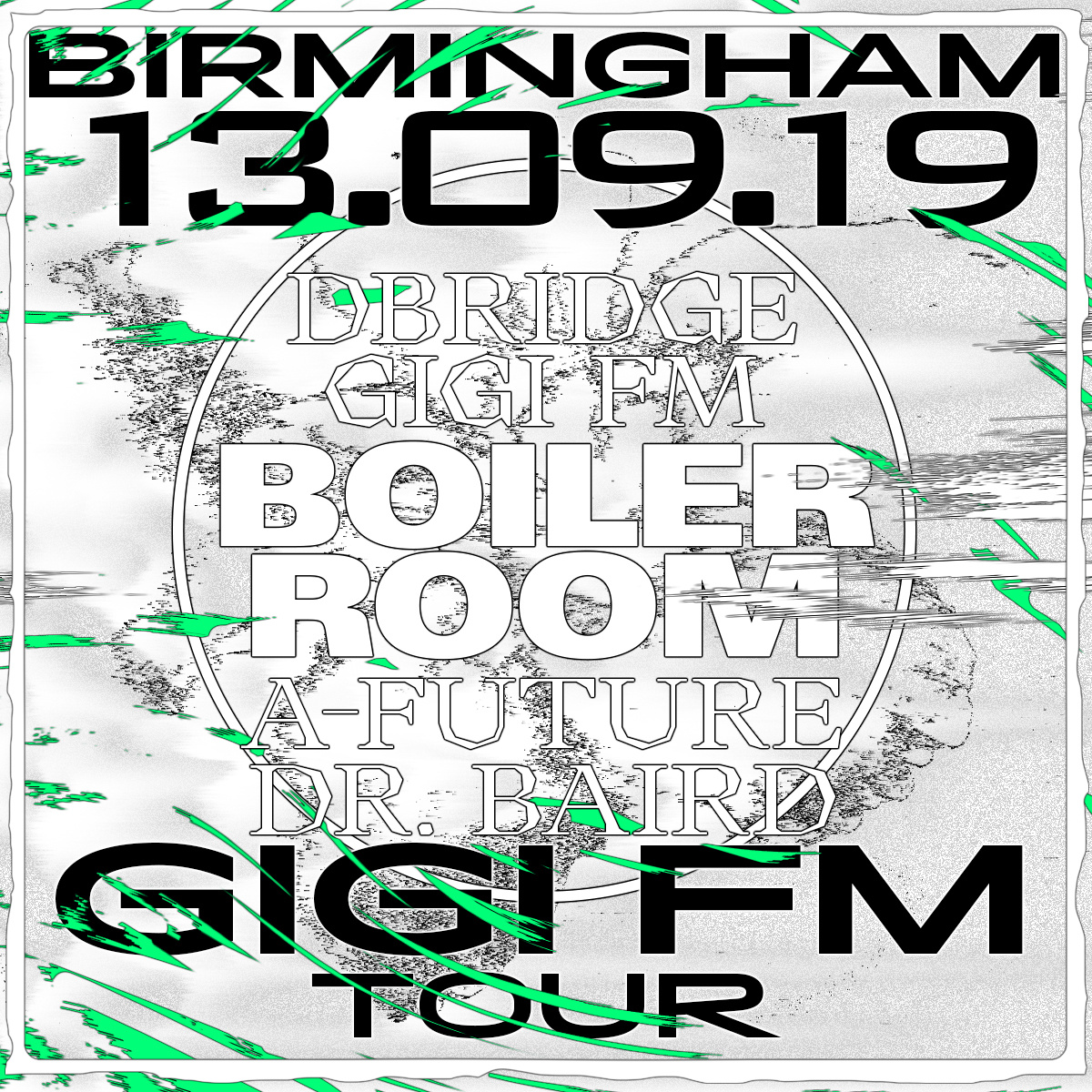 Flyer for event Gigi FM Tour: Birmingham.