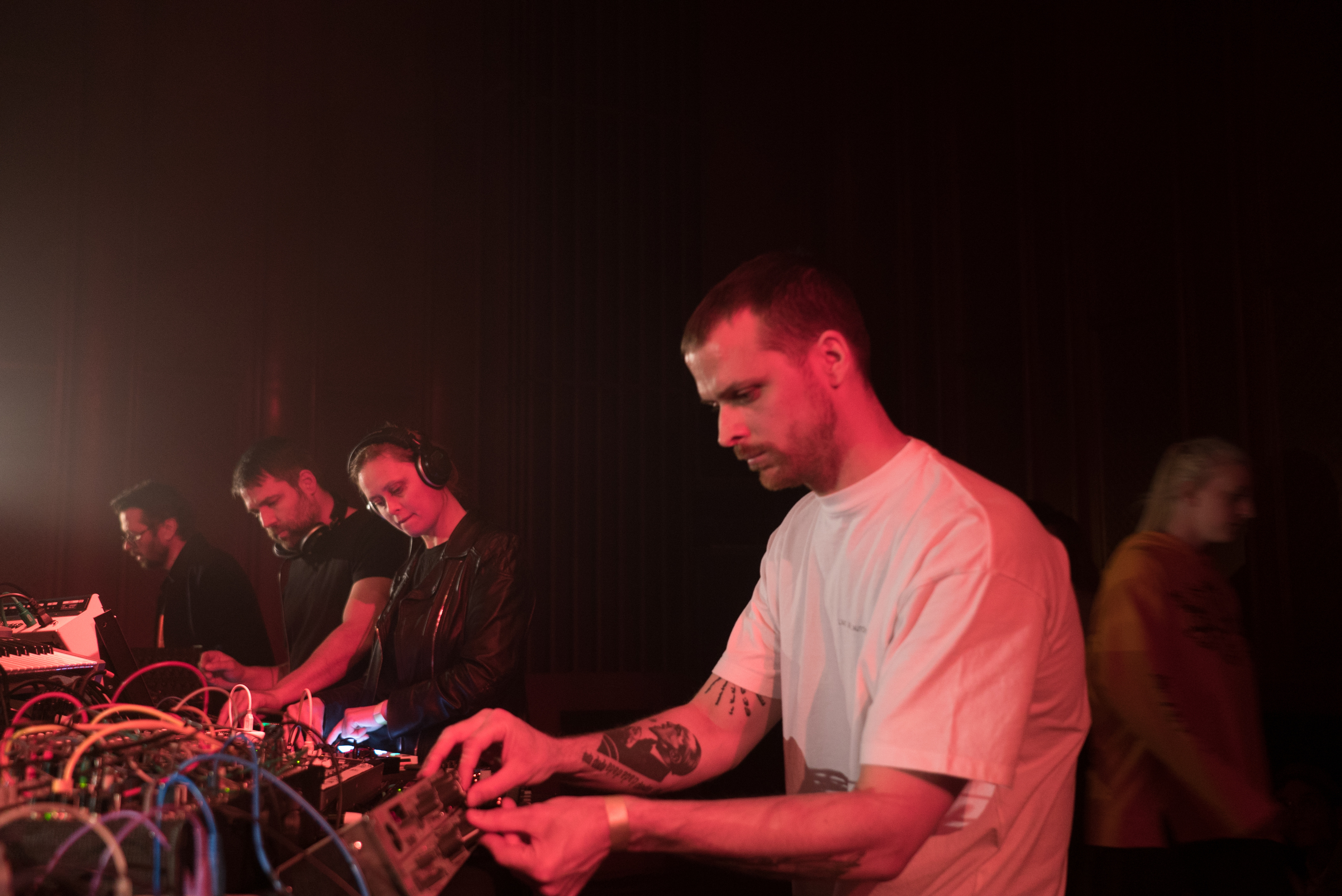 Flyer for event Henning Baer, Robert Lippok, LADA, with Speedy J.