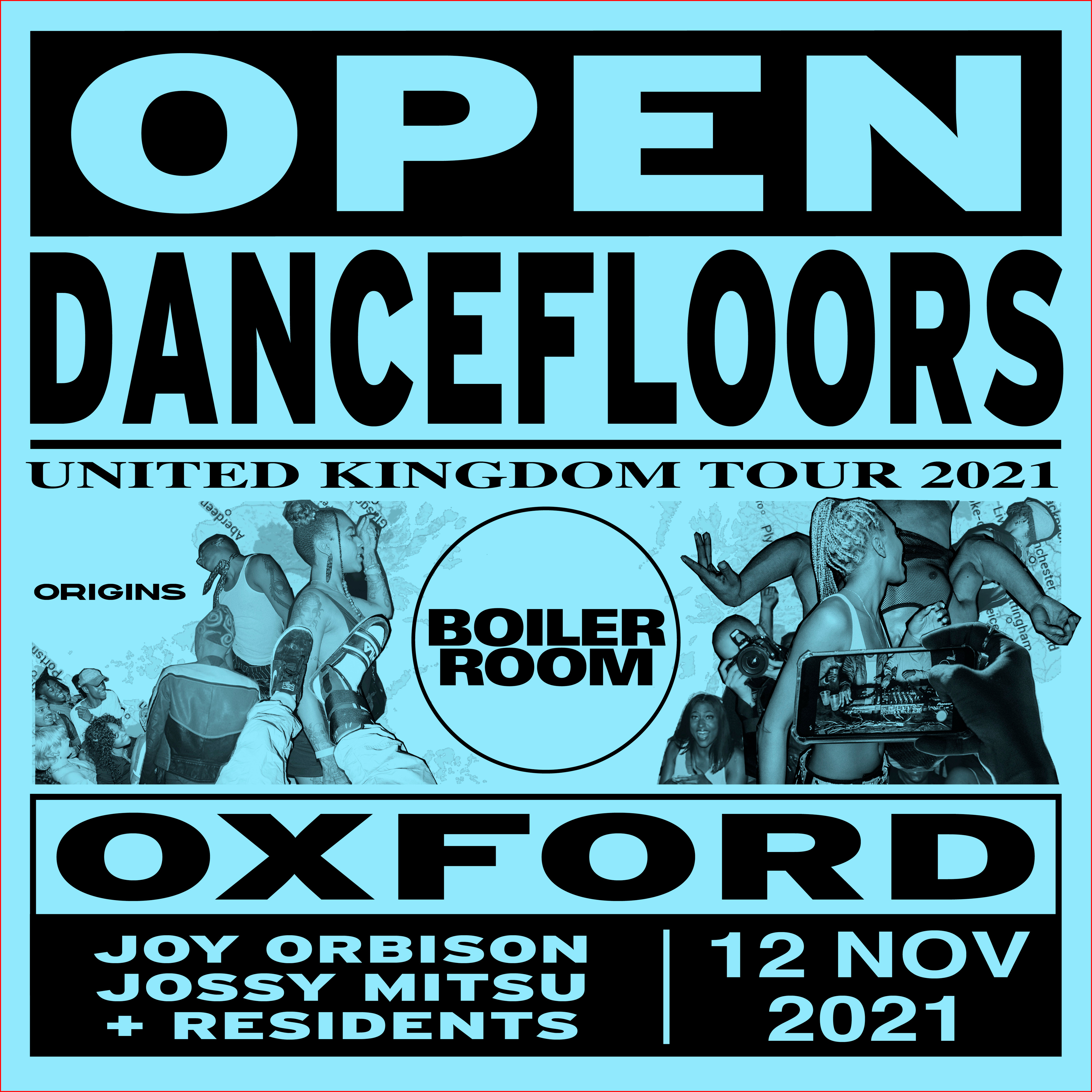 Flyer for event Open Dancefloors | Oxford.