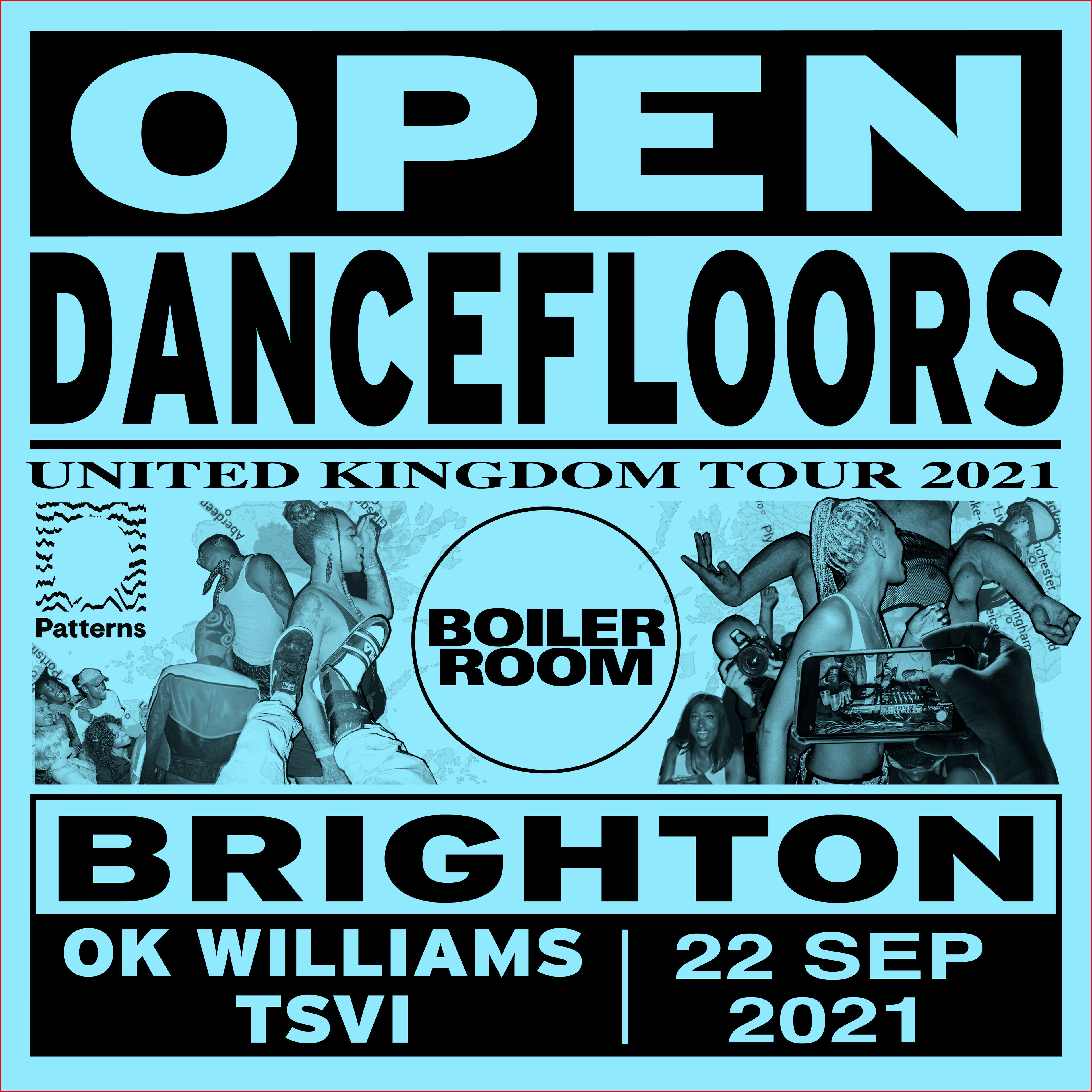 Flyer for event Open Dancefloors | Brighton.