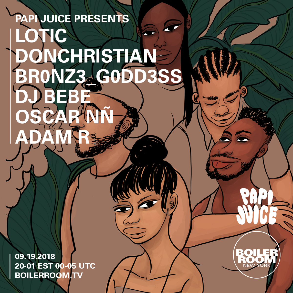 Flyer for event Papi Juice NYC.