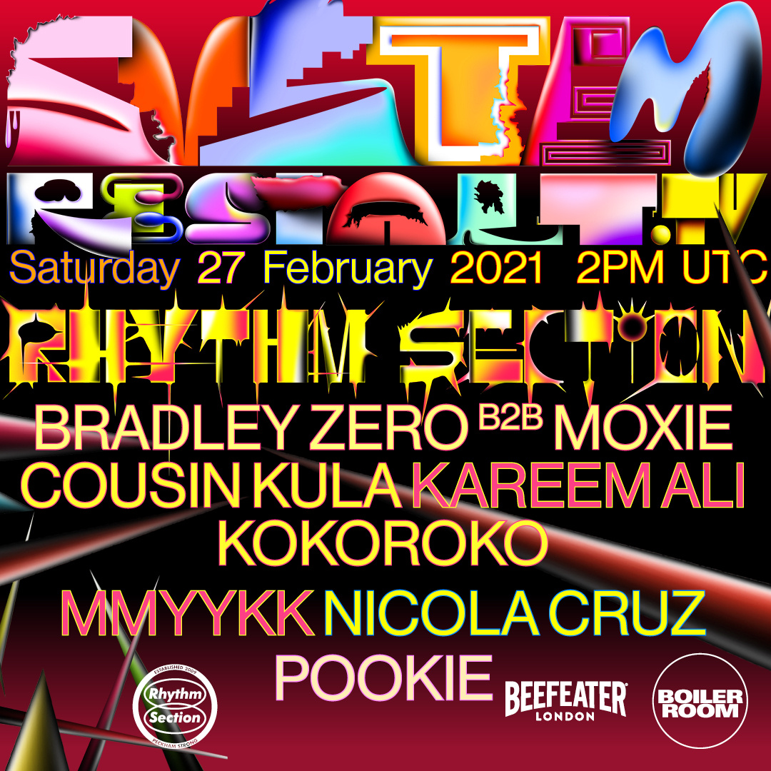 Flyer for event Rhythm Section.