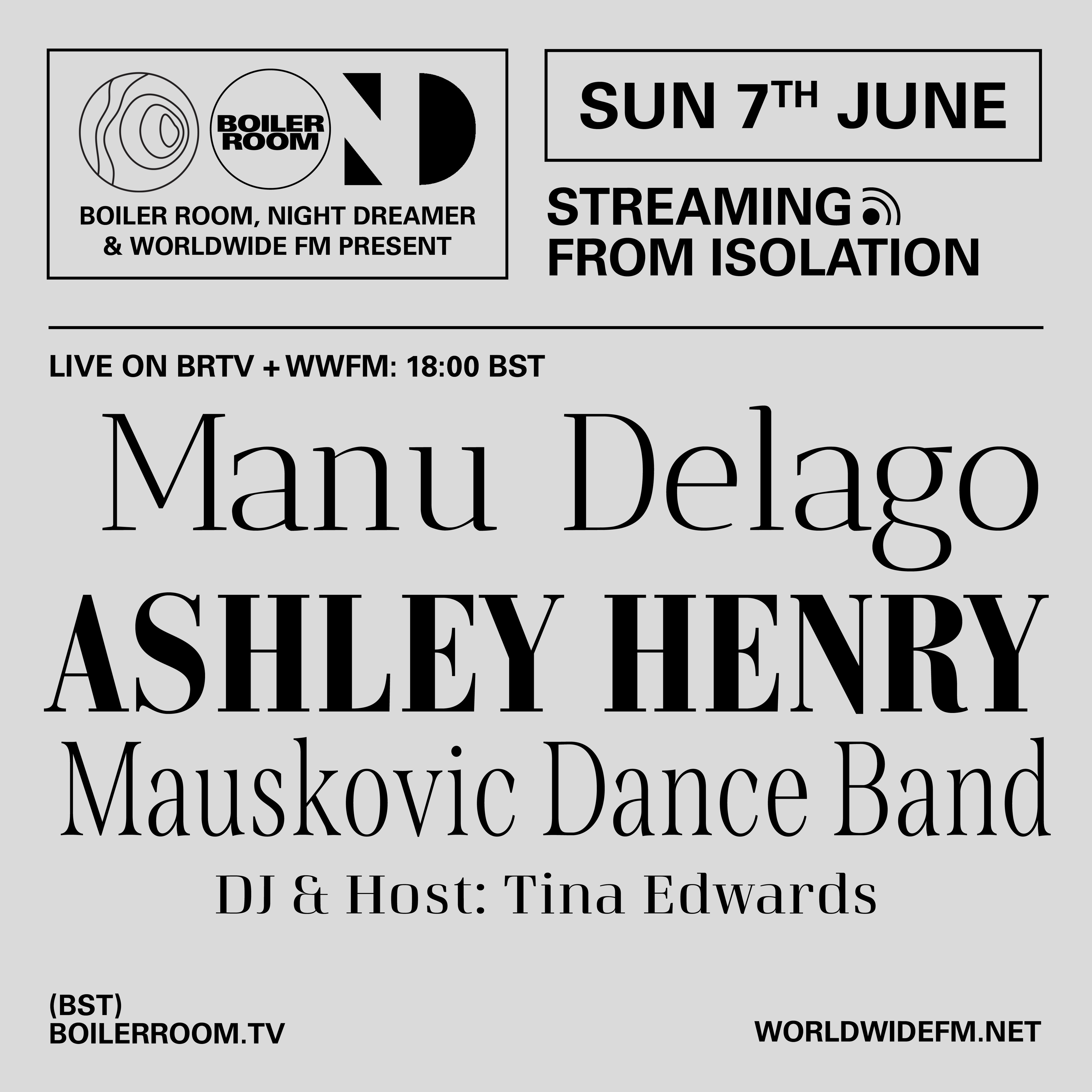 Flyer for event Streaming From Isolation with Night Dreamer & Worldwide FM - #13.