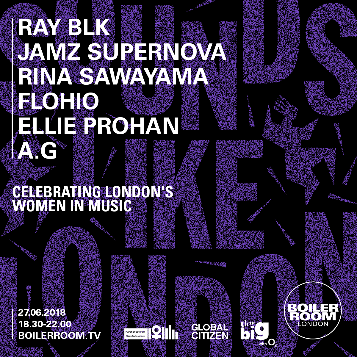 Flyer for event Sounds Like London.