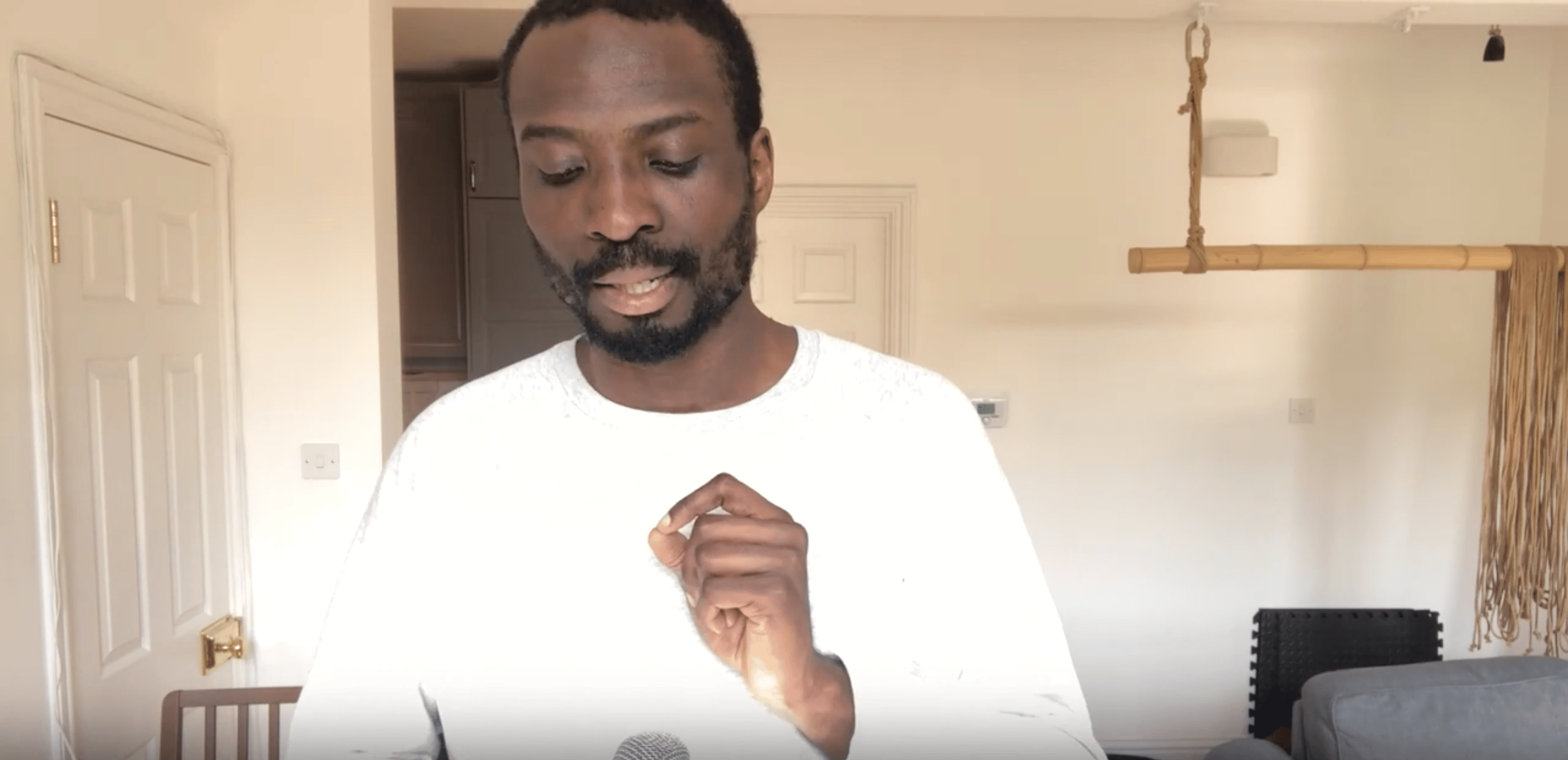 Flyer for event Joshua Idehen.