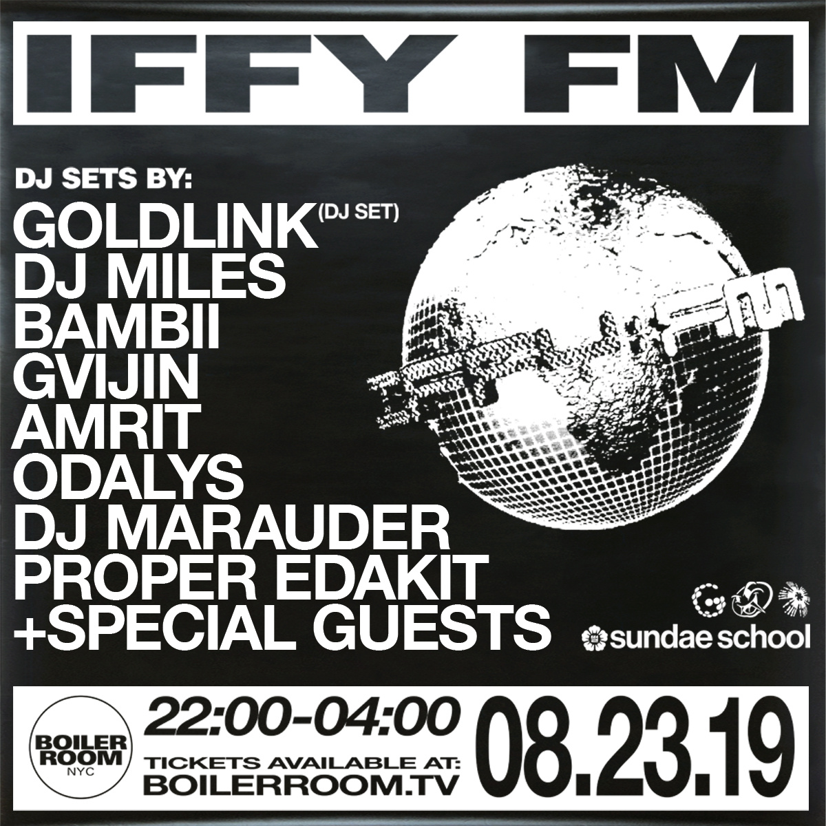 Flyer for event IFFY FM LIVE: SOUNDS OF THE DIASPORA.