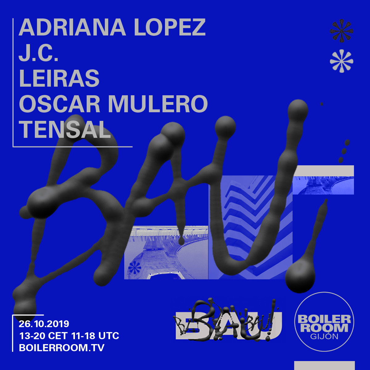 Flyer for event BAU Gijón.