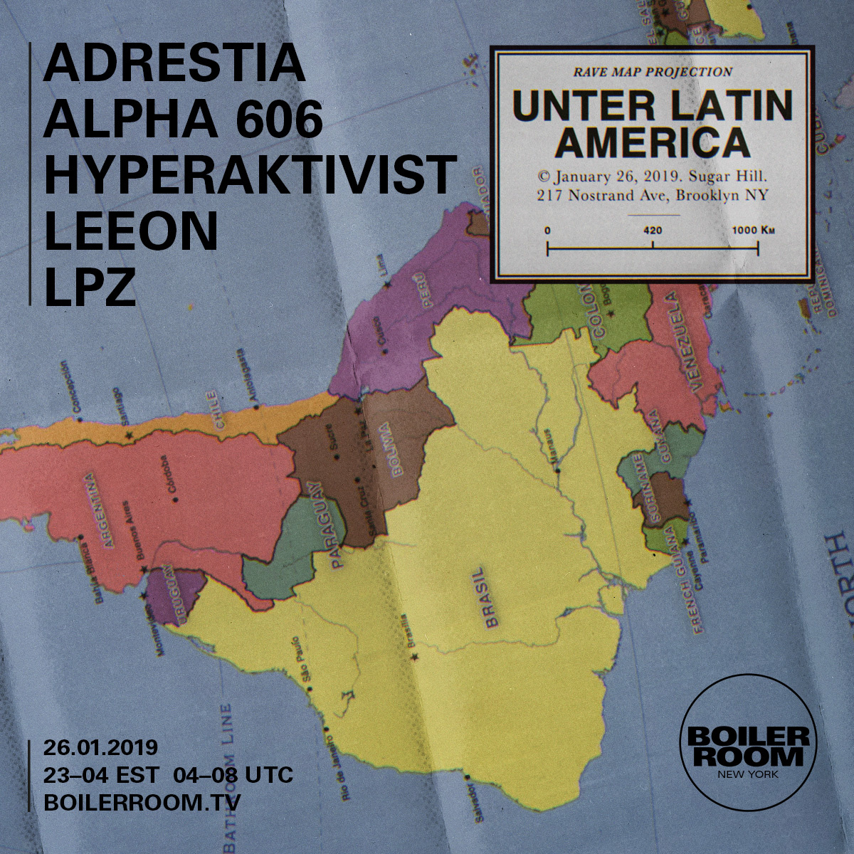 Flyer for event Unter Latin America.