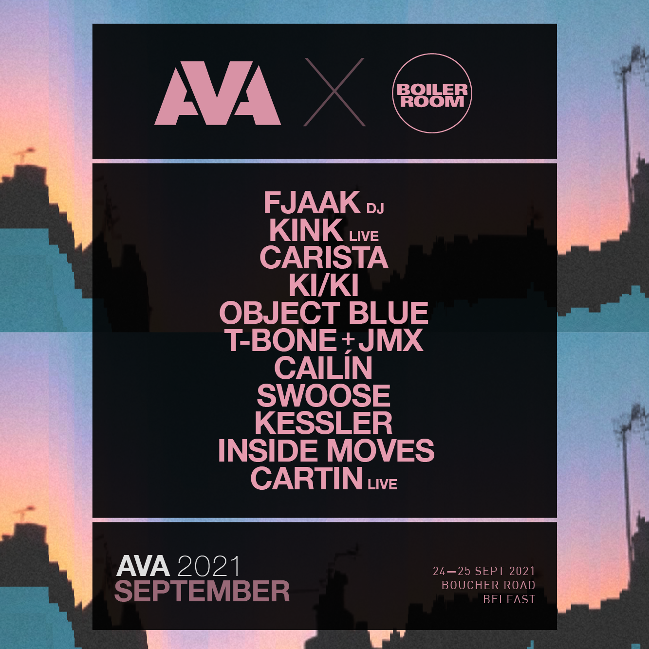 Flyer for event AVA Festival 2021.