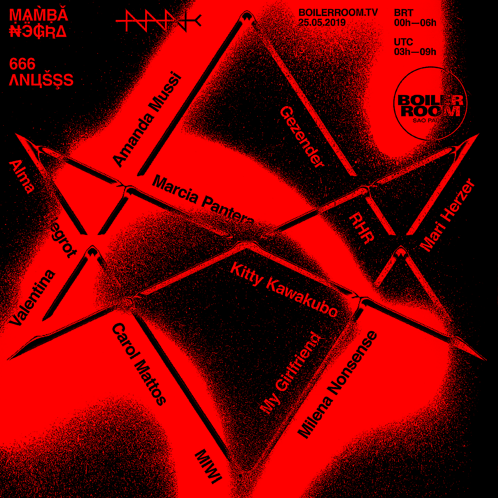 Flyer for event Boiler Room Sao Paulo: Mamba Negra.