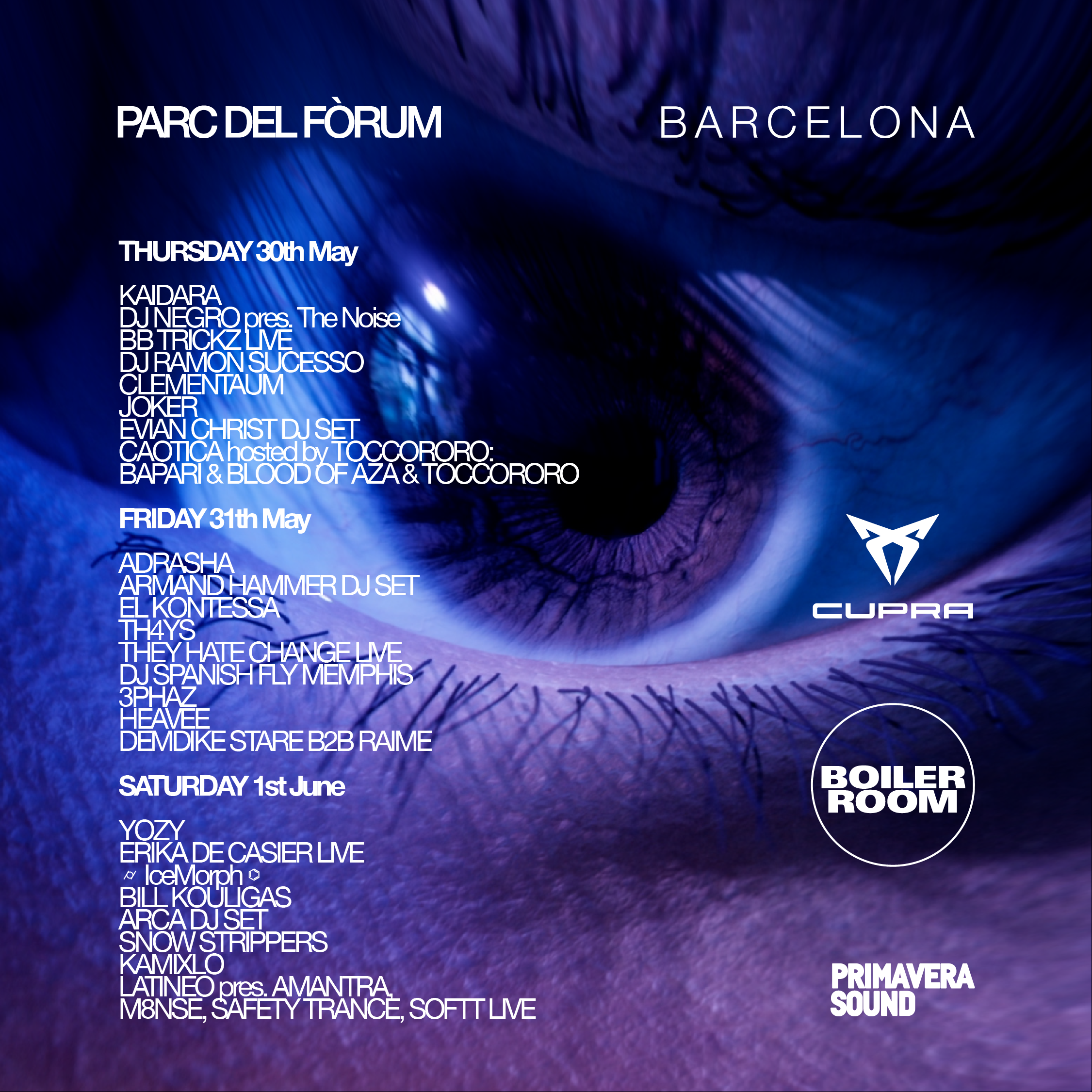 Flyer for event Primavera Sound Barcelona 2024.