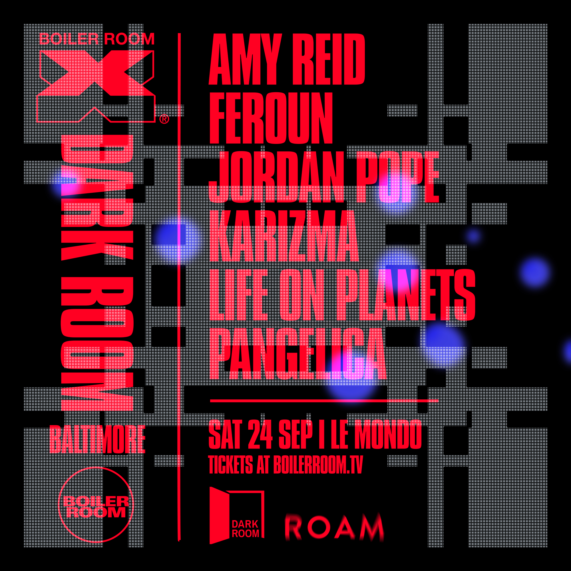 Flyer for event Boiler Room X Dark Room: Baltimore.