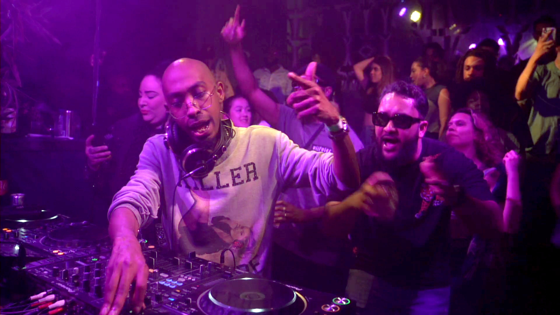 Photo of set DJ Justme.