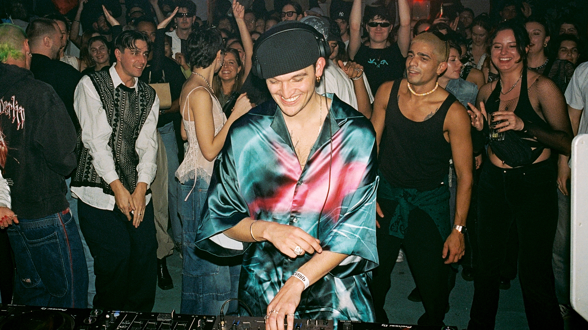 Photo of set DJ Spit.