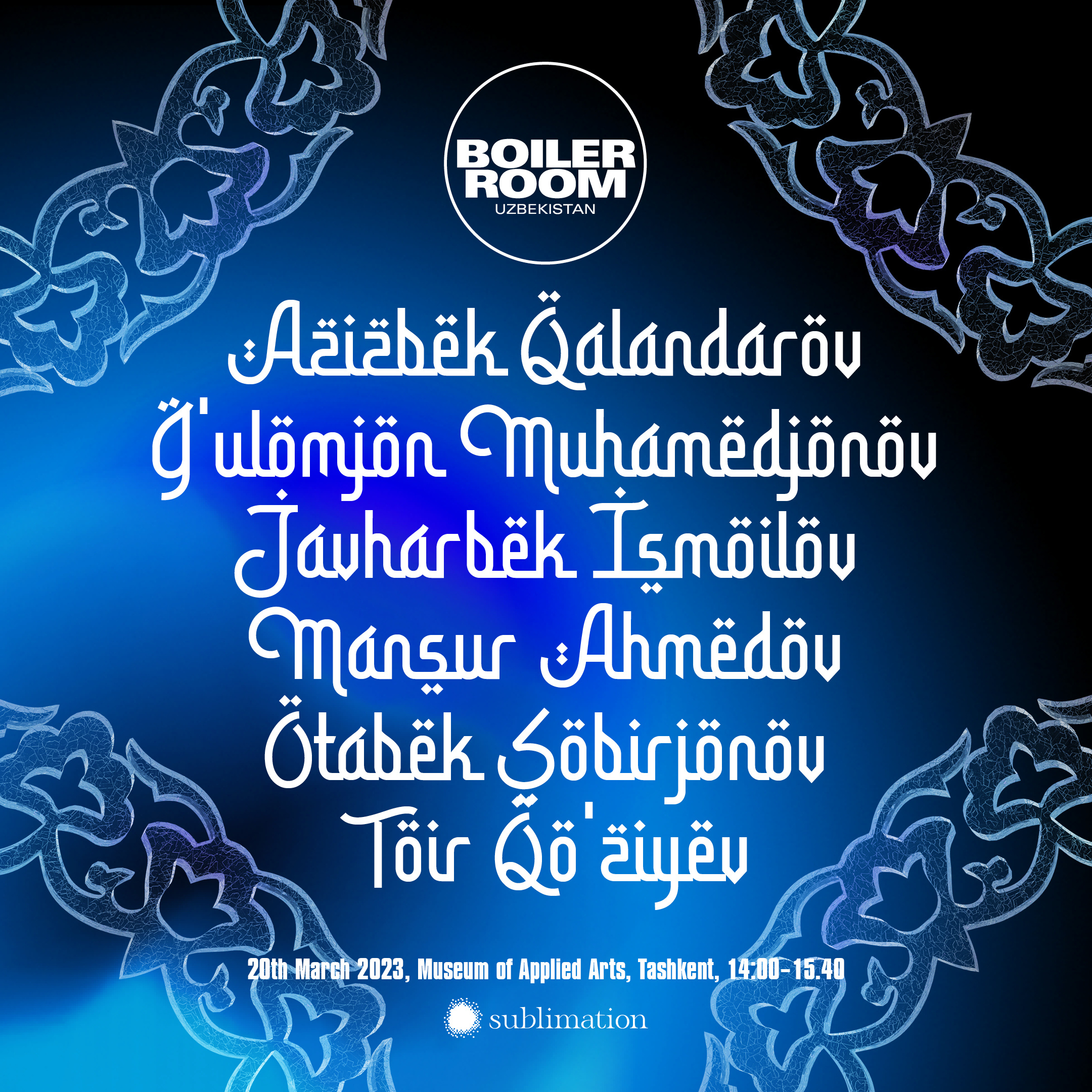 Flyer for event Uzbekistan: Sublimation | Day 2.