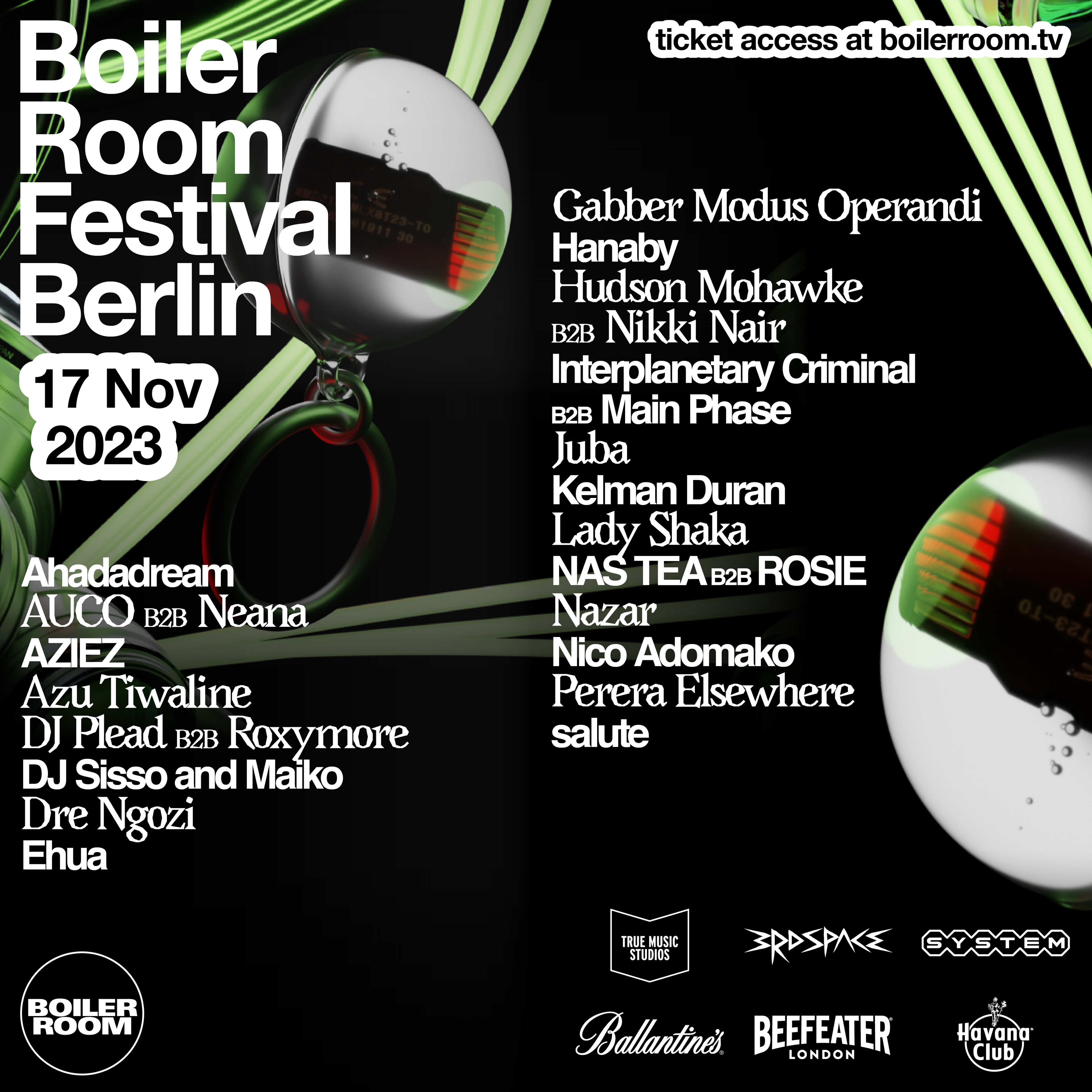 Flyer for event Boiler Room Festival Berlin | Day 2.