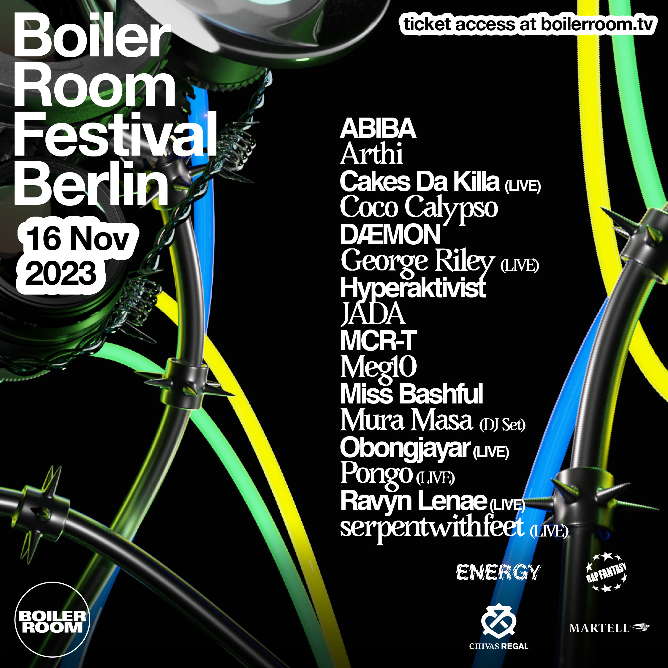 Flyer for event Boiler Room Festival Berlin | Day 1.
