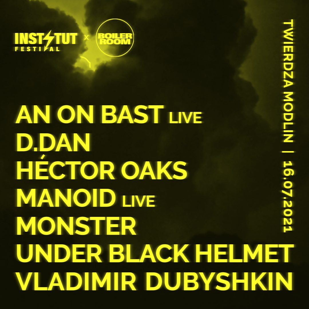 Flyer for event Boiler Room x Instytut Festival.