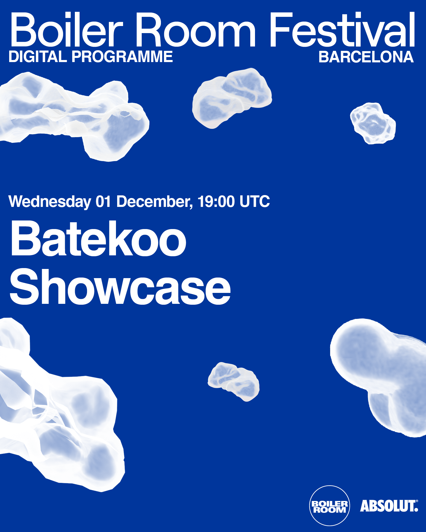 Flyer for event Batekoo Showcase | Boiler Room Festival Barcelona.