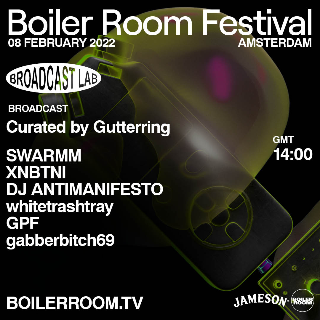 Flyer for event Boiler Room Festival Amsterdam: Broadcast Lab.