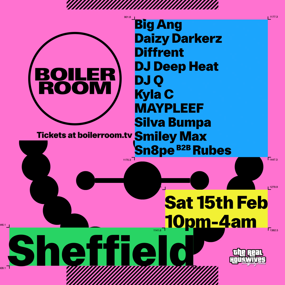 Flyer for event Sheffield | Saturday.