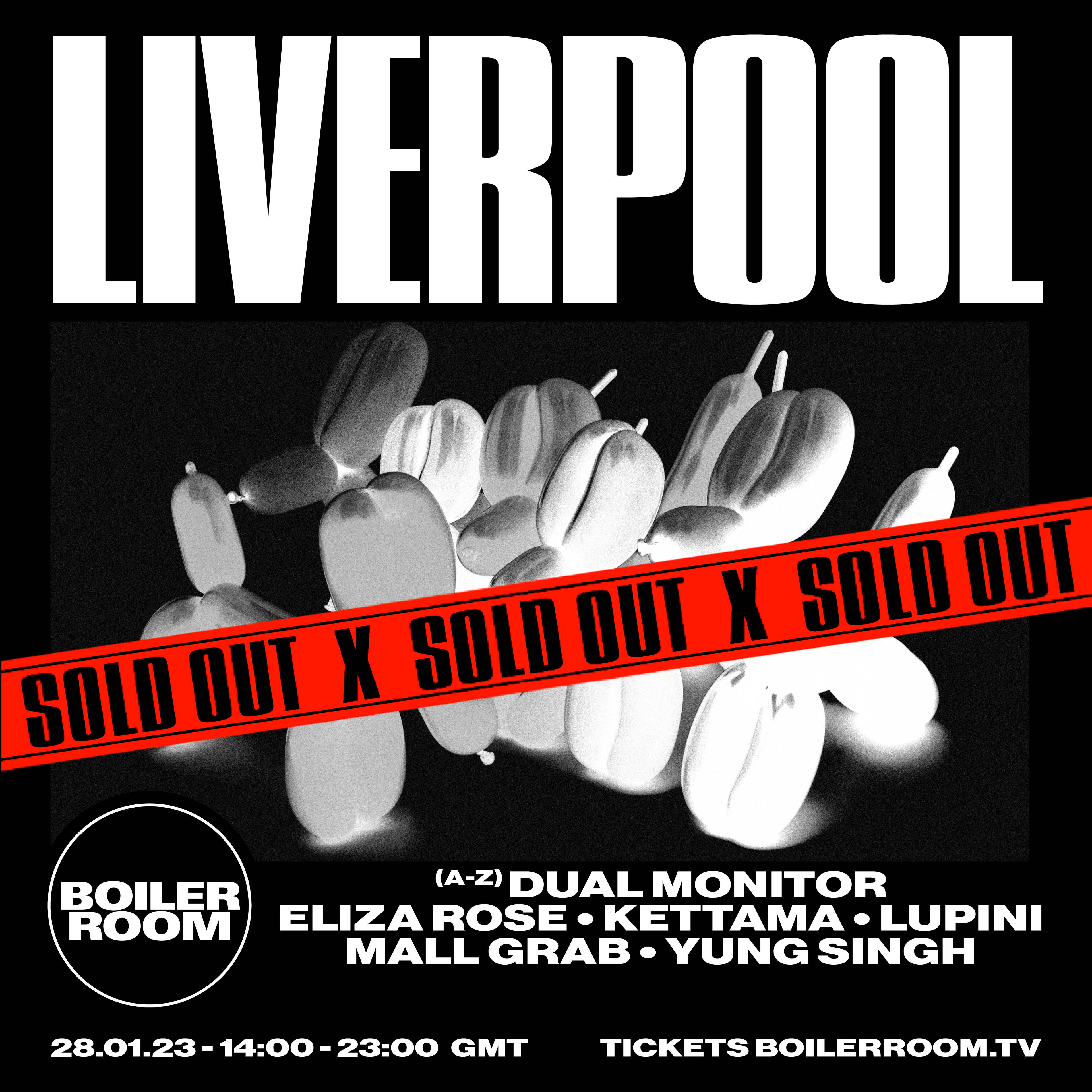 Flyer for event Boiler Room: Liverpool.