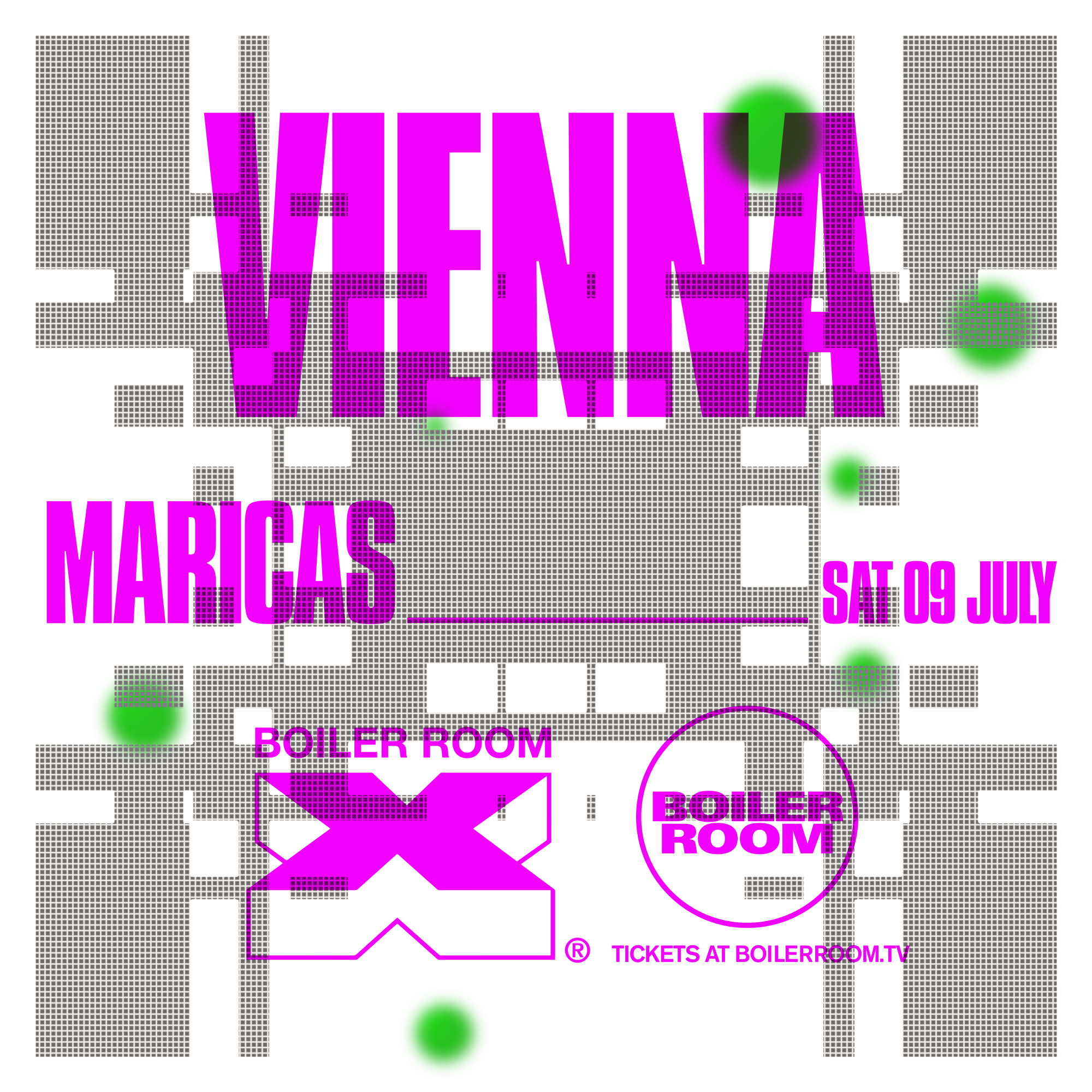 Flyer for event Boiler Room x MARICAS: Vienna.