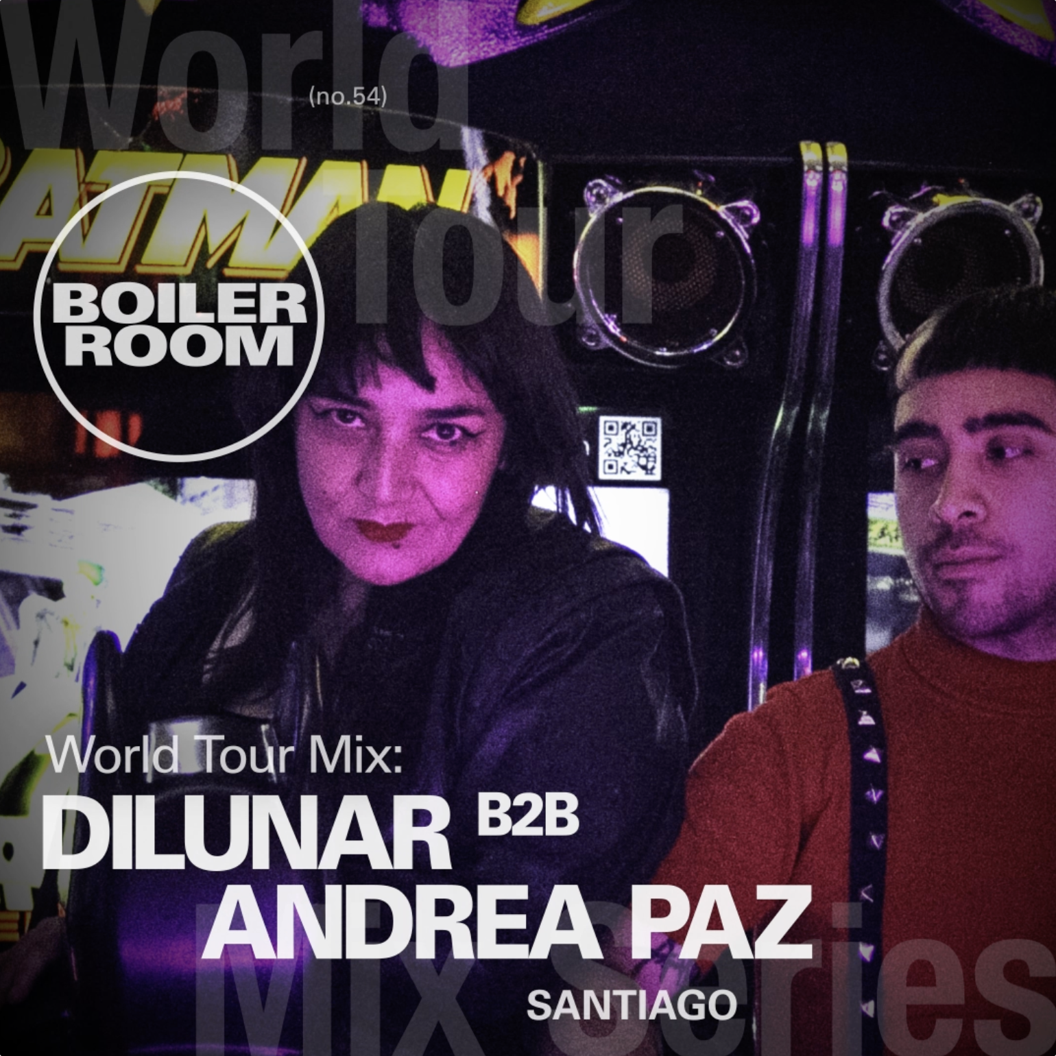 Flyer for event Dilunar B2B Andrea Paz.