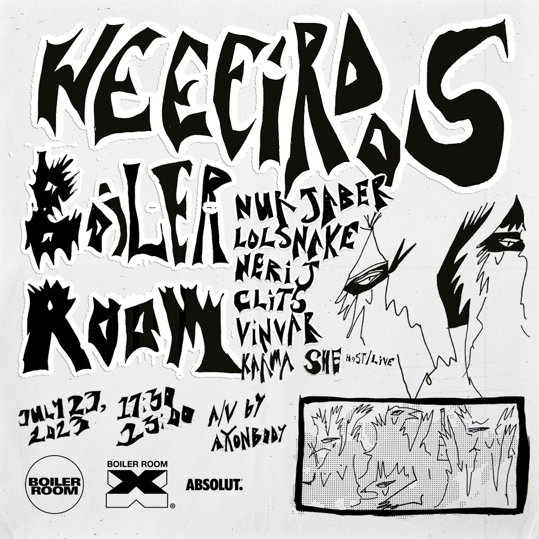 Flyer for event Boiler Room Berlin: Weeeirdos.