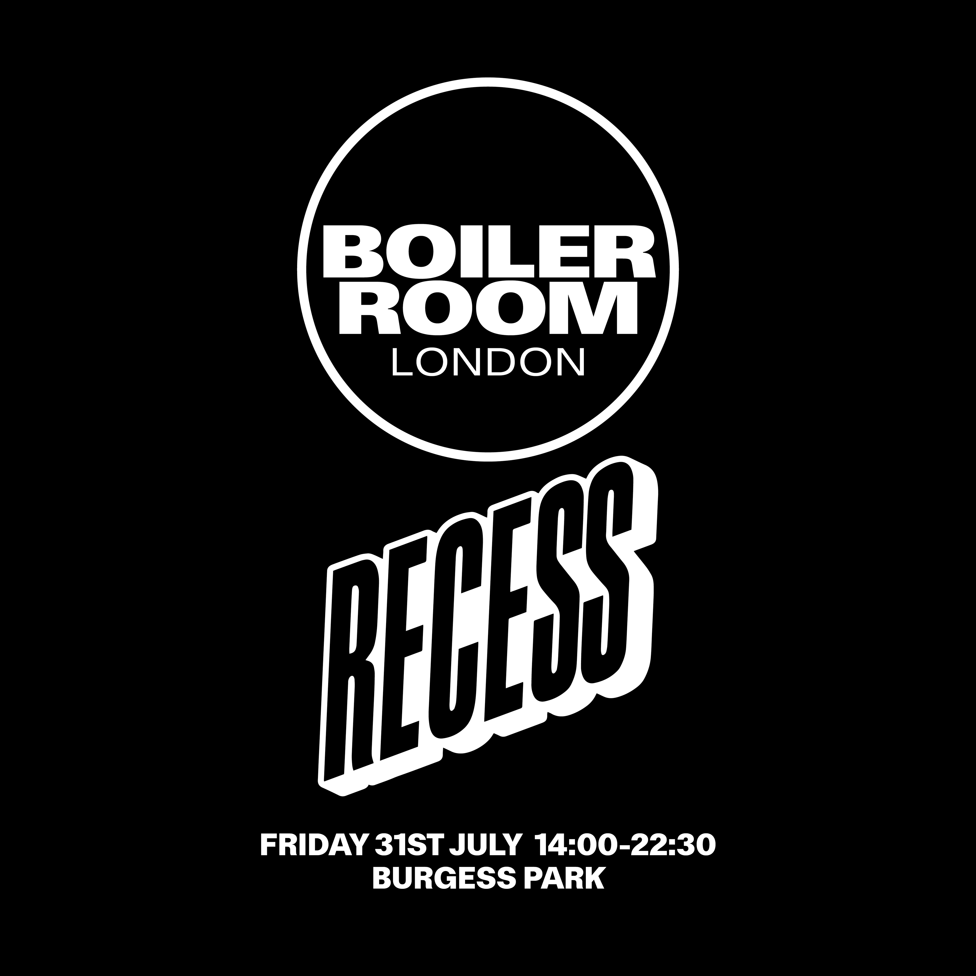 London: RECESS flyer