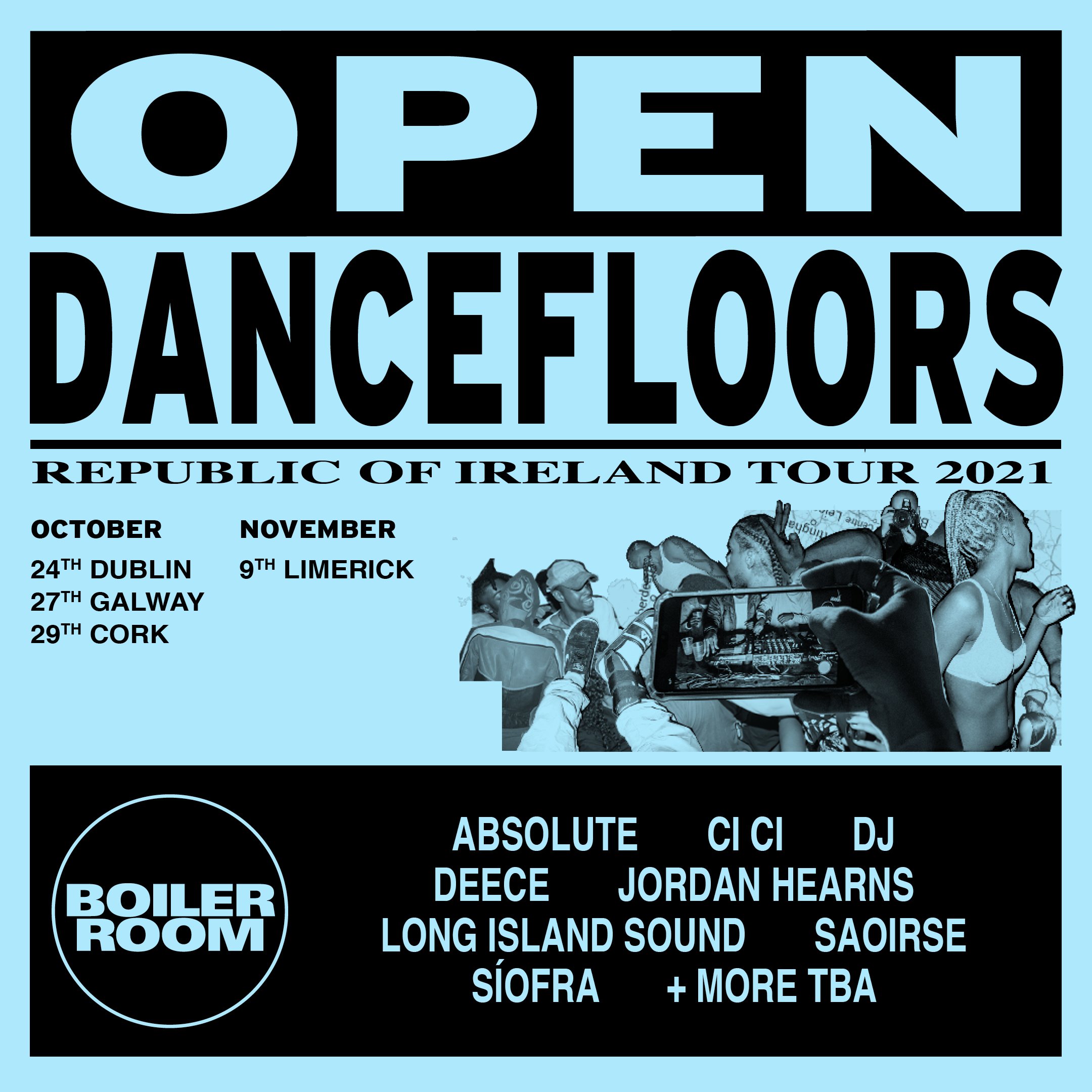 Open Dancefloors Ireland flyer