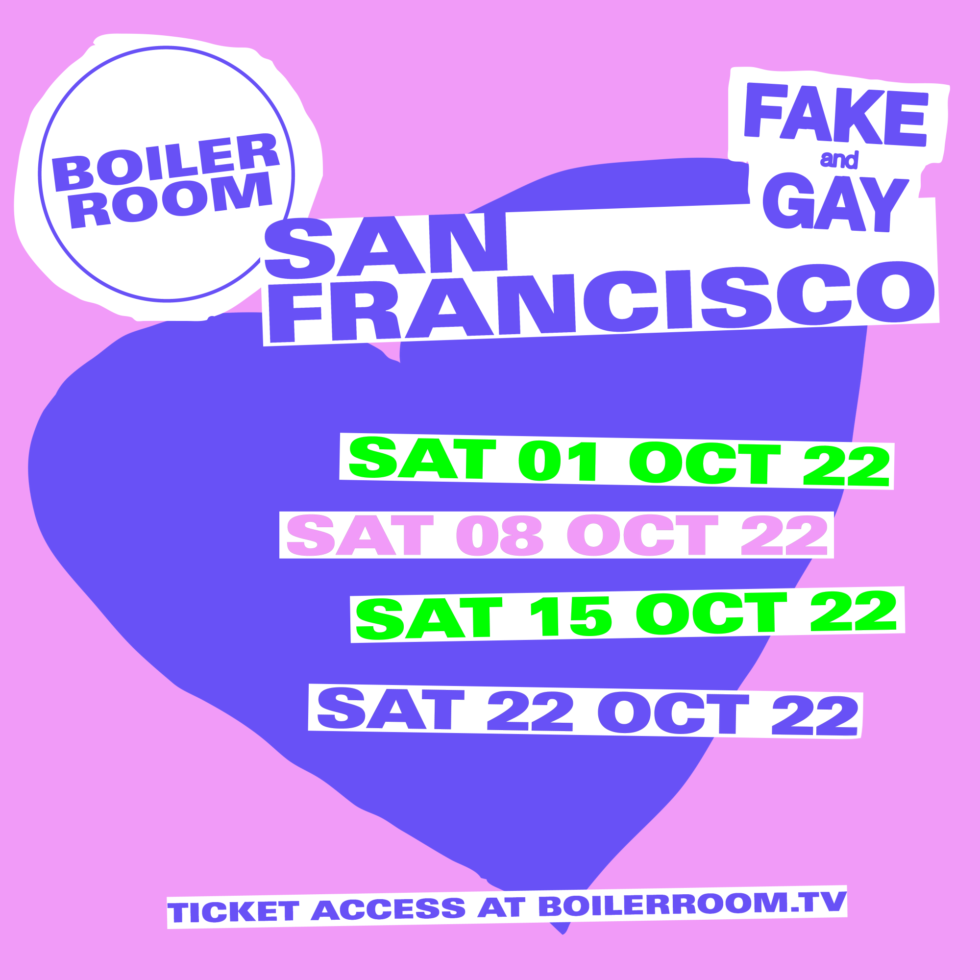 Boiler Room: San Francisco flyer