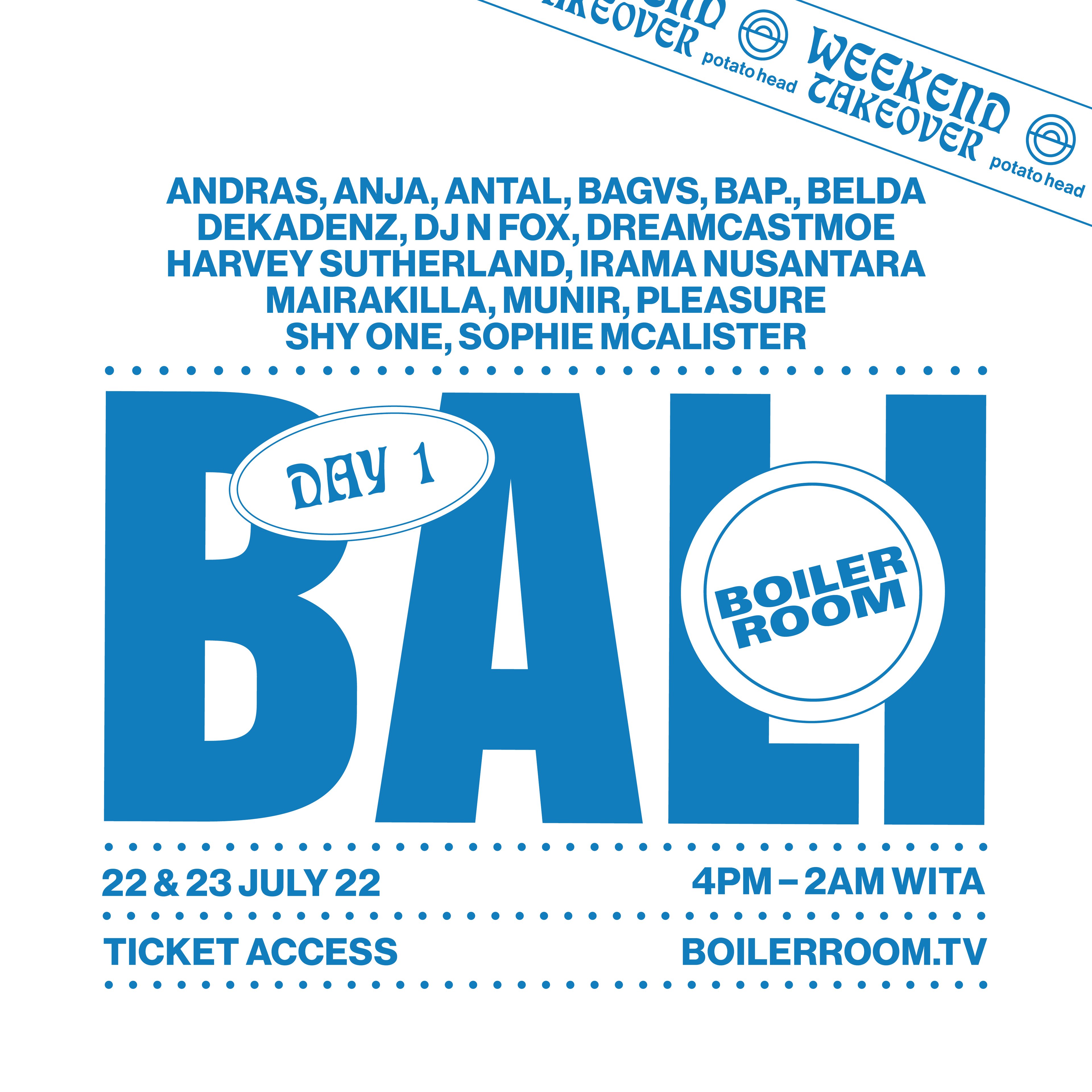 Boiler Room: Bali | Day 1 flyer