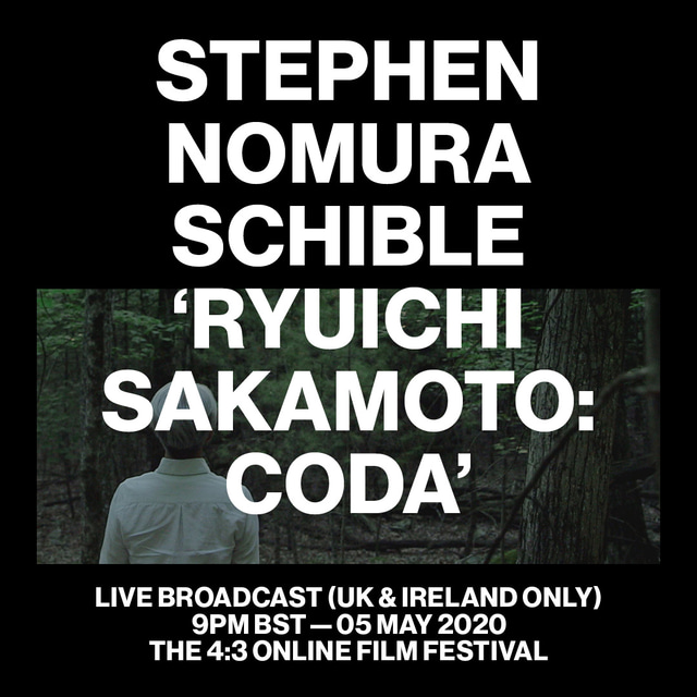 Flyer for event Ryuichi Sakamoto: Coda.