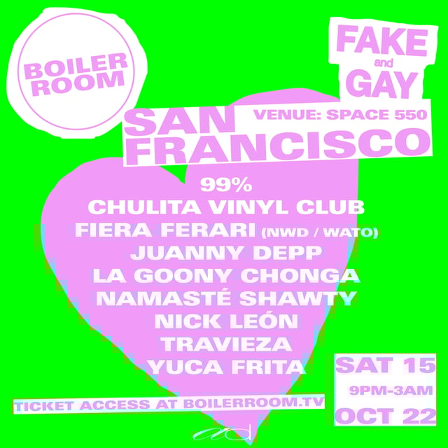 Flyer for event Boiler Room: San Francisco | Week 3.
