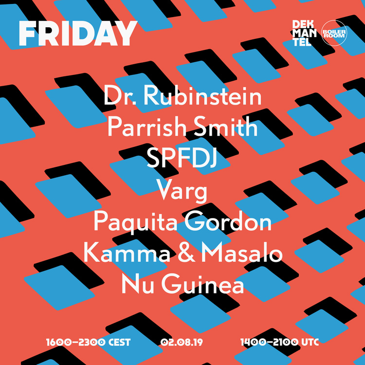 Flyer for event Dekmantel 2019: Friday.