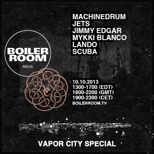 Flyer for event Machinedrum Vapor City Special (Berlin edition).