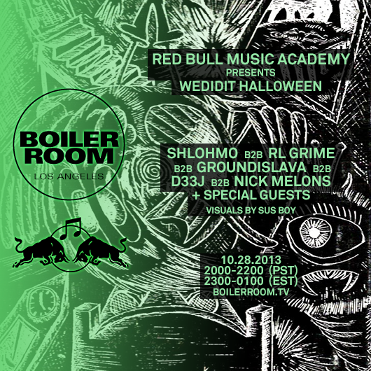 Flyer for event RBMA presents: Wedidit Halloween.