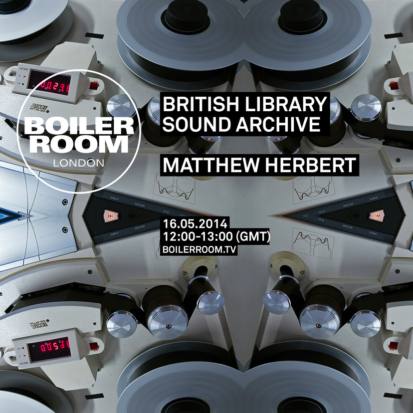 Flyer for event London: Matthew Herbert.