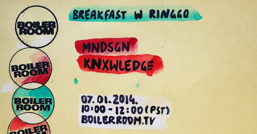 Flyer for event Breakfast with Ringgo: MNDSGN & KNXWLEDGE.