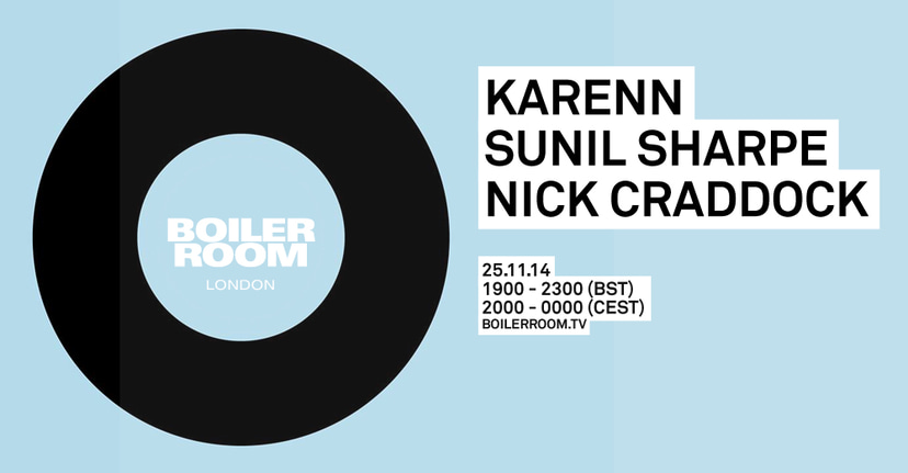Flyer for event Karenn, Sunil Sharpe, Nick Craddock.
